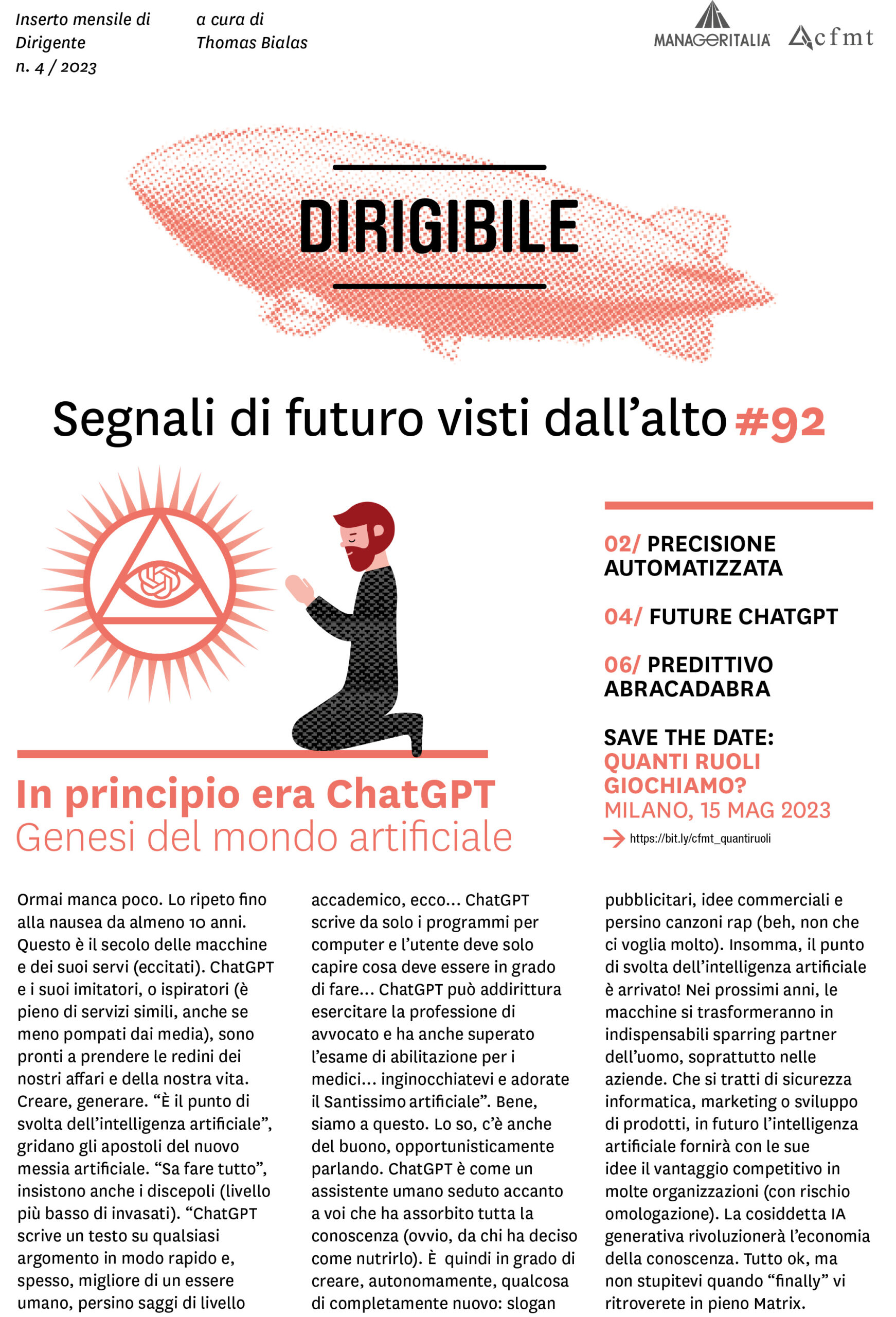 Copertina Dirigibile aprile 2023