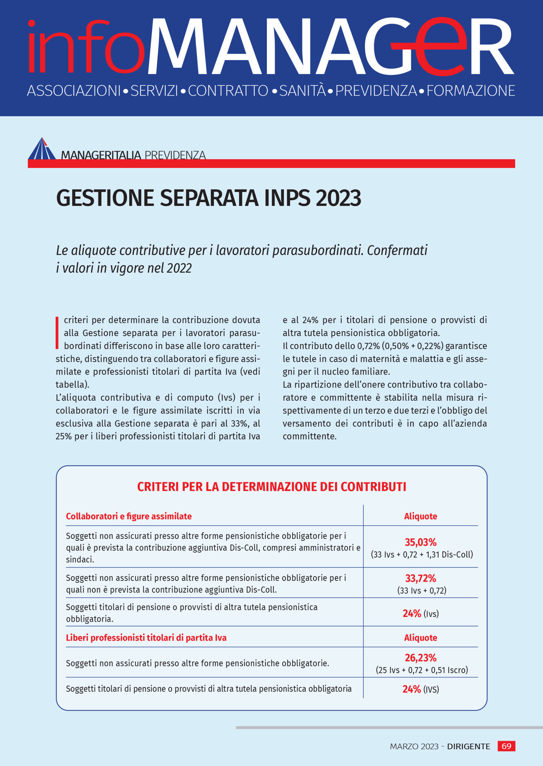 Copertina InfoManager marzo 2023