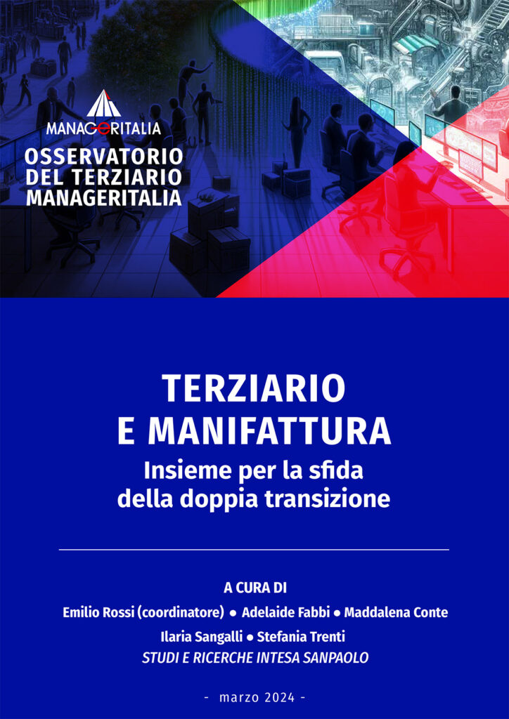 Copertina Osservatorio Terziario Manageritalia - Report Terziario e Manifattura marzo 2024