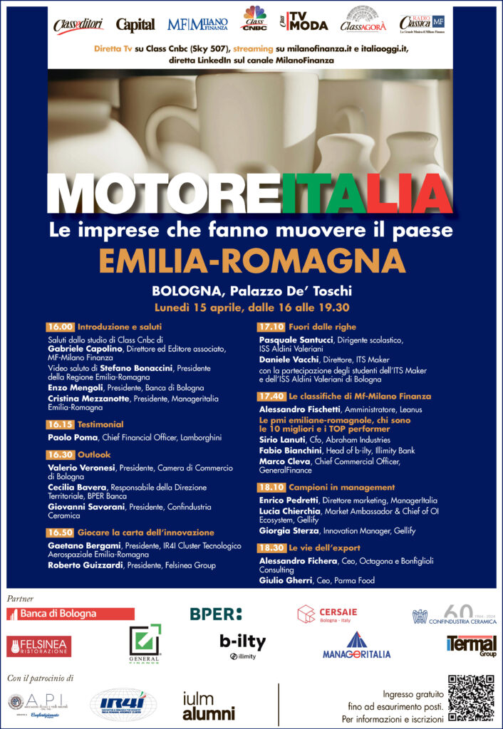 Locandina MOTORE ITALIA Emilia Romagna