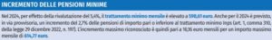 incremento pensioni minime