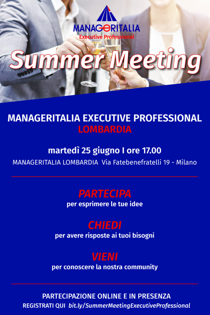 Summer Meeting Manageritalia Executive Professional