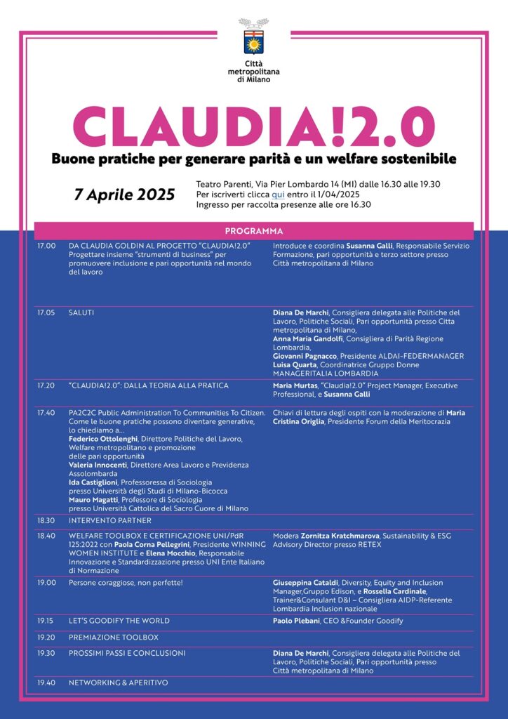 programma evento welfare claudia!2.0
