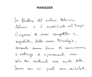 manager grafologia
